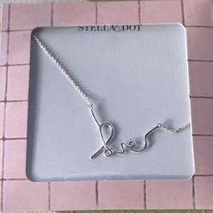 [Stella & Dot] Delicate "LOVE" Necklace